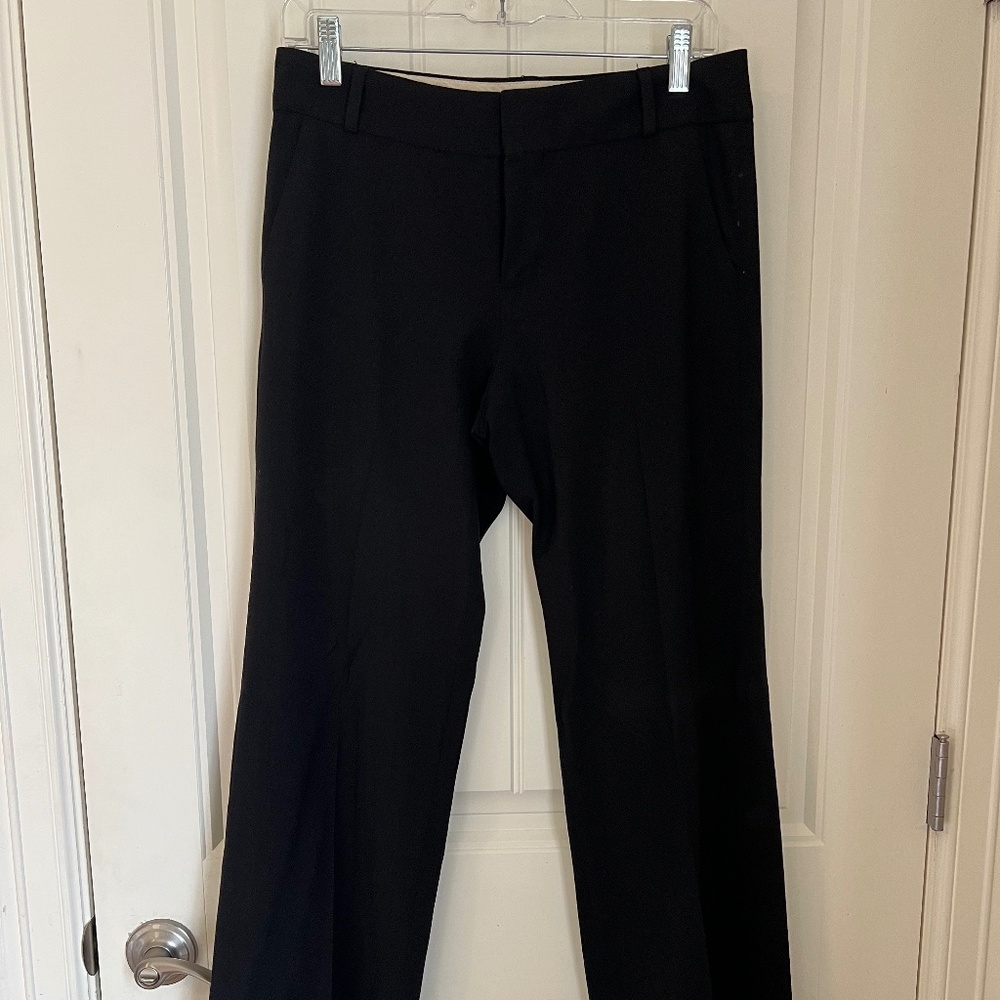 Banana Republic Black, Straight Leg Stretch Pant, Size 2